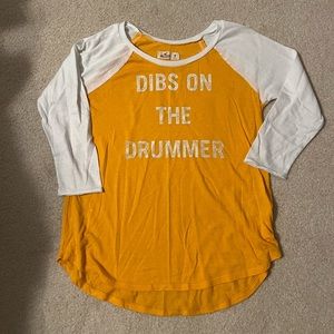 ‘Dibs on the drummer’ shirt